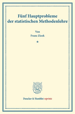 Fünf Hauptprobleme der statistischen Methodenlehre.