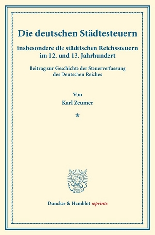 Die deutschen Städtesteuern