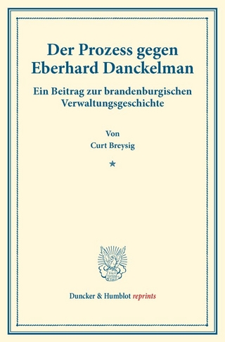Der Prozess gegen Eberhard Danckelman.