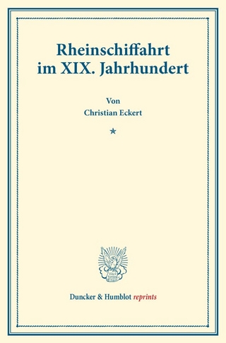 Rheinschiffahrt im XIX. Jahrhundert.