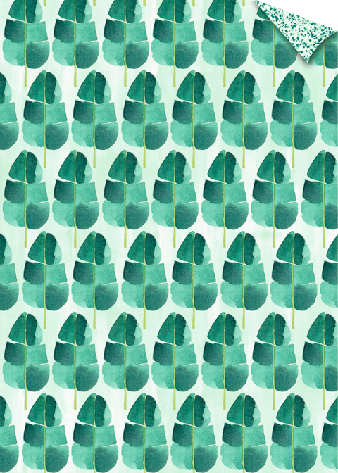 Geschenkpapier-Bogen - Bl&auml;tter (All about green)