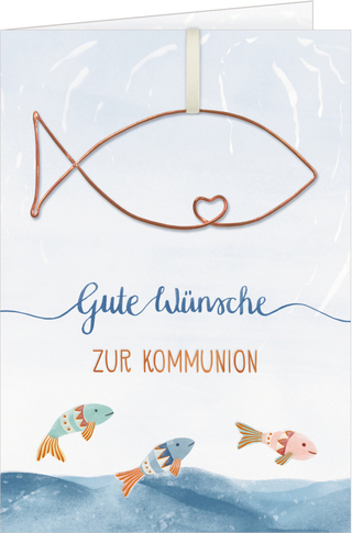 Grußkarte - Gute Wünsche zur Kommunion