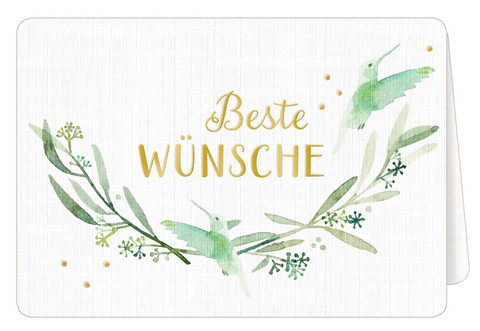 Gru&szlig;karten mit Kuvert (All about green)