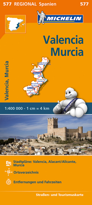 Michelin Karte Valencia, Murcia