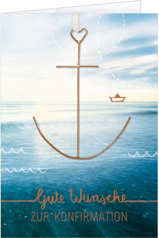 Grußkarte – Gute Wünsche zur Konfirmation
