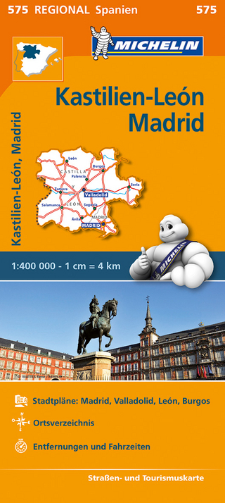Michelin Karte Kastilien-León, Madrid
