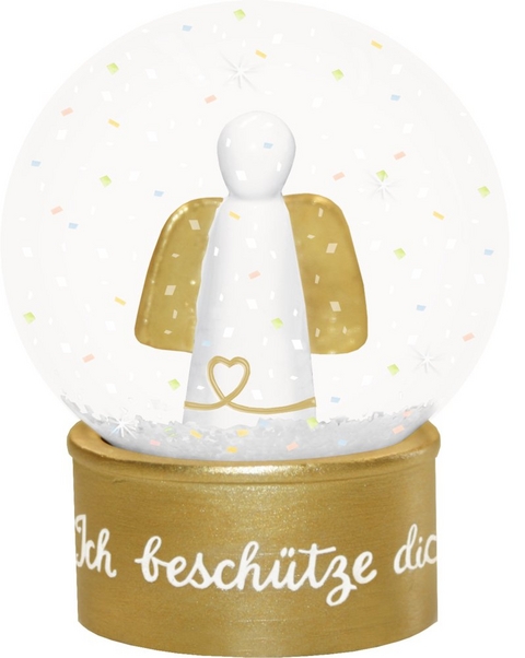 Glitzerkugel Schutzengel - Ich besch&uuml;tze dich