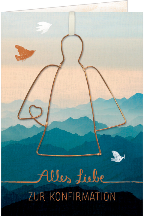 Gru&szlig;karte - Alles Liebe zur Konfirmation