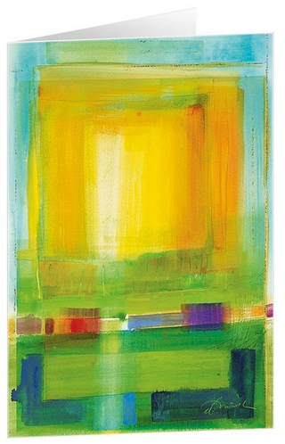 Licht auf dem Weg - Kunst-Faltkarten mit Text (5 Stück)