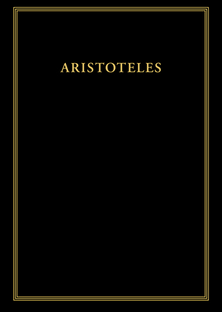Aristoteles: Werke / Nikomachische Ethik
