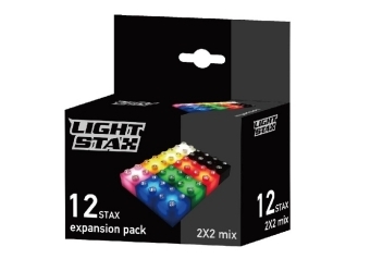 Light Stax, Bausteine, Zusatzsteine mix (12 Stax 2x2)