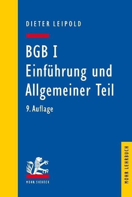 BGB I: Einf&uuml;hrung und Allgemeiner Teil