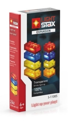 Light Stax, Bausteine, Expansion (transparent red, yellow, blue, orange)