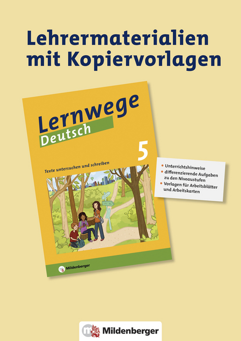 Lernwege Deutsch / Lernwege Deutsch 5 - Heft 2 Lehrerservice - Ute Fenske, Bernd Kinzl, Jasmin Merz-Grötsch