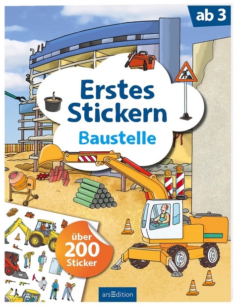 Erstes Stickern &ndash; Baustelle