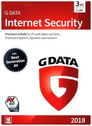 G Data InternetSecurity 2018 3 PC, 1 CD-ROM