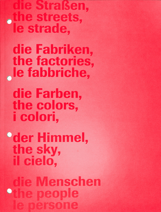 In Referenz zu: In reference to: In riferimento a: Die rote Wüste Red Desert Il deserto rosso von by di Michelangelo Antonioni