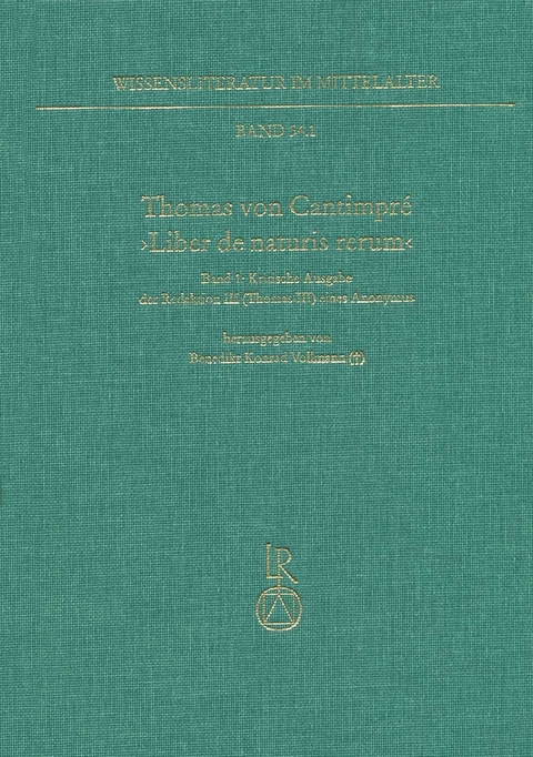 Thomas von Cantimpr&eacute; &rsaquo;Liber de naturis rerum&lsaquo; - 