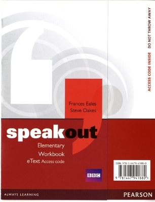 Speakout Elementary Workbook eText Access Card - Frances Eales, Steve Oakes