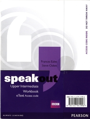 Speakout Upper Intermediate Workbook eText Access Card - Frances Eales, Steve Oakes