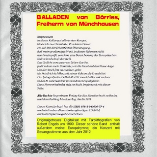 Balladen von Börries, Freiherrn von Münchhausen, mit meiner Europahymne