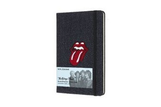 Moleskine Notizbuch - Rolling Stones L/A5, Liniert, Hard Cover, Denim
