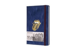 Moleskine Notizbuch - Rolling Stones L/A5, Liniert, Hard Cover, Flock