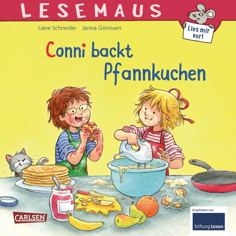 LESEMAUS 123: Conni backt Pfannkuchen - Liane Schneider