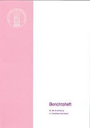 Berichtsheft für die Ausbildung im Konditorenhandwerk