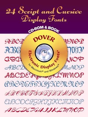 24 Script and Cursive Display Fonts -  Dover publications