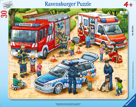 Ravensburger Kinderpuzzle - 06144 Spannende Berufe - Rahmenpuzzle f&uuml;r Kinder ab 4 Jahren, mit 30 Teilen