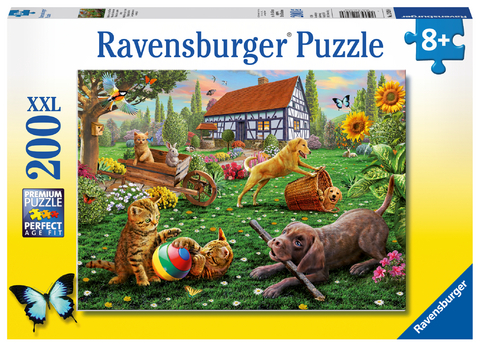 Ravensburger Kinderpuzzle - 12828 Entdecker auf vier Pfoten - Katzen und Hunde-Puzzle f&uuml;r Kinder ab 8 Jahren, mit 200 Teilen im XXL-Format