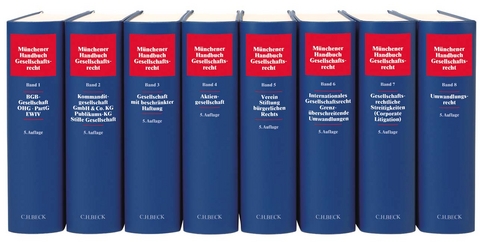 M&uuml;nchener Handbuch des Gesellschaftsrechts