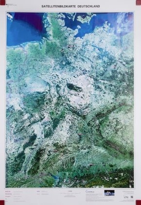 Satellitenbildkarte Deutschland 1 : 750 000 -  BKG - Bundesamt f&uuml;r Kartographie und Geod&auml;sie