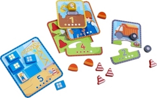 Zuordnungsspiel Zählspaß Baustelle (Kinderspiel)