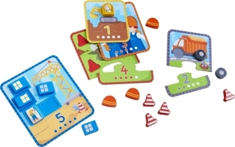 Zuordnungsspiel Z&auml;hlspa&szlig; Baustelle (Kinderspiel)