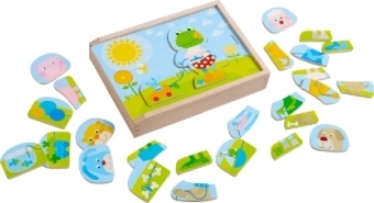 Holzpuzzle Lustiger Tiermix (Kinderpuzzle)