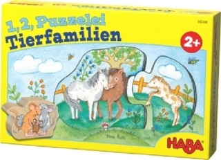 1, 2, Puzzelei - Tierfamilien (Kinderpuzzle)