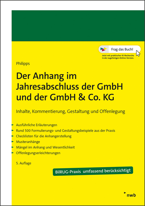 Der Anhang im Jahresabschluss der GmbH und der GmbH & Co. KG - Holger Philipps