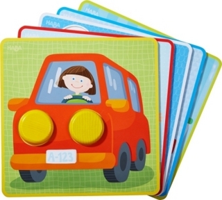 Zuordnungsspiel Kunterbunte Fahrzeug-Welt (Kinderspiel)