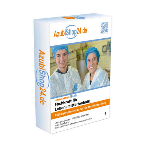 Fachkraft f&uuml;r Lebensmitteltechnik Pr&uuml;fungsvorbereitung Lernkarten -  Princoso GmbH