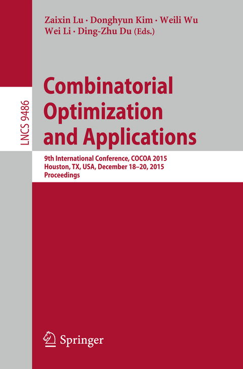 Combinatorial Optimization and Applications - 