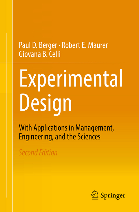 Experimental Design - Paul D. Berger, Robert E. Maurer, Giovana B. Celli