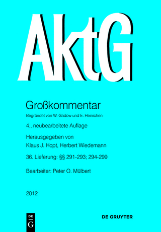 Aktiengesetz / §§ 291-293, 294-299