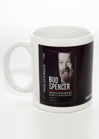 Kaffeebecher BUD SPENCER »IN ACHTZIG JAHREN UM DIE WELT«