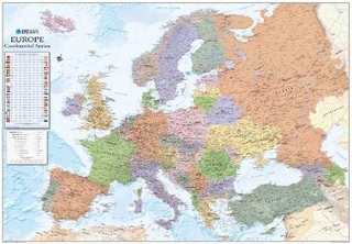 Europe Political Wall Map - 1:4.6 million