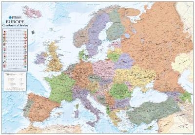Europe Political Wall Map - 1:4.6 million