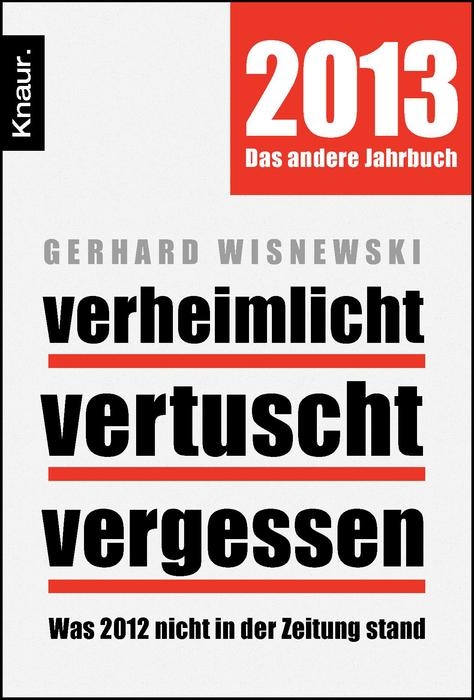 Verheimlicht - vertuscht - vergessen - Gerhard Wisnewski