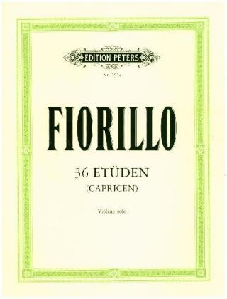 36 Et&uuml;den (Capricen) f&uuml;r Violine - Frederico Fiorillo