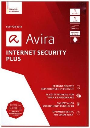 Avira Internet Security Plus 2018 - 1 Gerät, 1 DVD-ROM